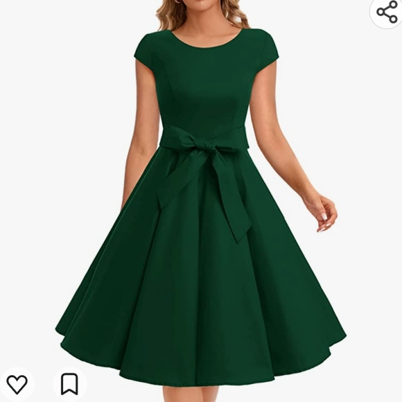 Dressystar Dresses & Skirts - Dressystar Emerald Green Retro Vintage Pinup Style Dress size XXXL